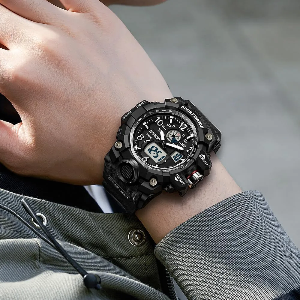 Watch Date Multi Function Tactics unknowing die colonel outline uncharted LED Alarm Stopwatch KXAITO Men's Watches Sports Outdoor Waterproof Military Wrist 