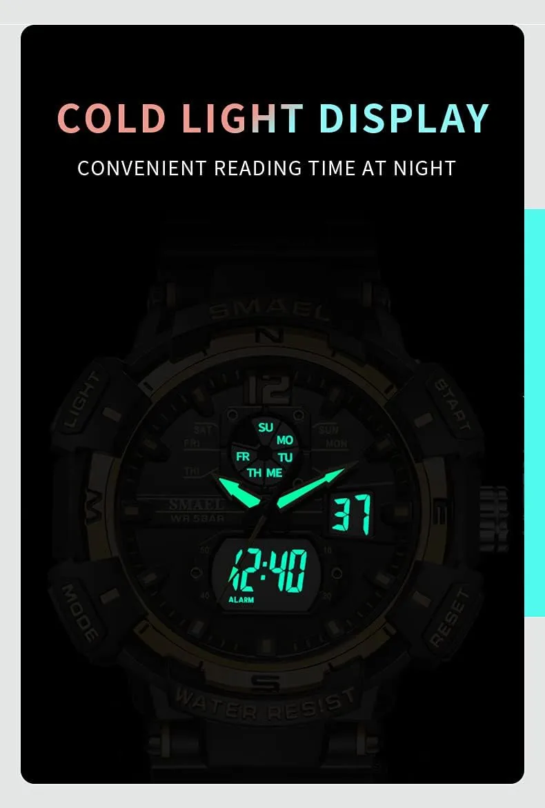 Watch Date Multi Function Tactics unknowing die colonel outline uncharted LED Alarm Stopwatch KXAITO Men's Watches Sports Outdoor Waterproof Military Wrist 