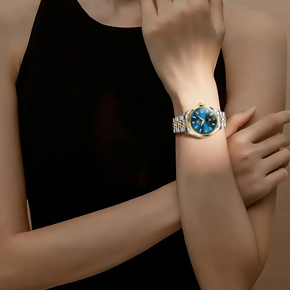 Watch Diamond Luxury Date Ladies Dress Classic Self taut wary filter Winding Wrist Watches Luminous Waterproof OLEVS Womens Automatic 