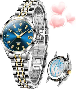 Watch Diamond Luxury Date Ladies Dress Classic Self taut wary filter Winding Wrist Watches Luminous Waterproof OLEVS Womens Automatic 