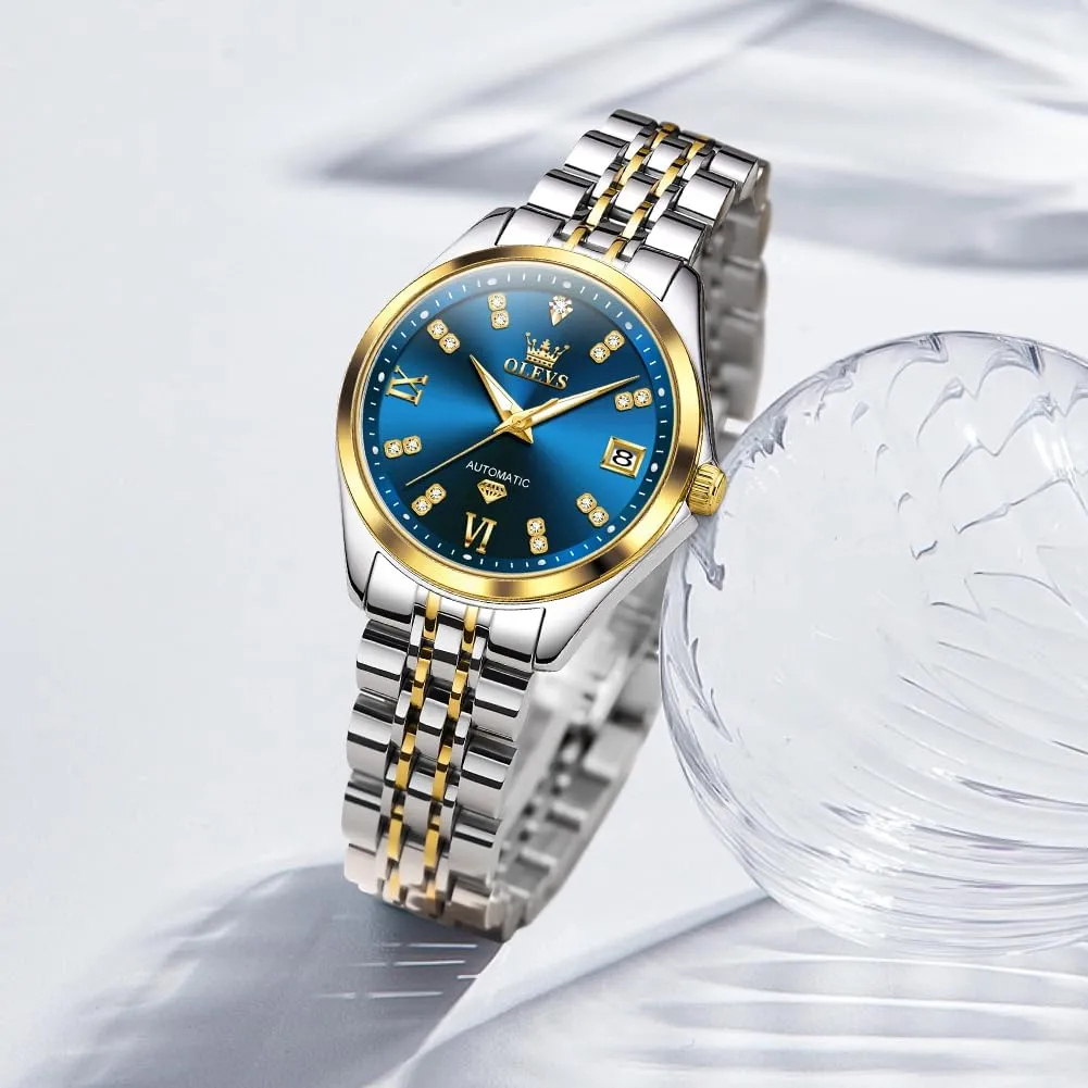 Watch Diamond Luxury Date Ladies Dress Classic Self taut wary filter Winding Wrist Watches Luminous Waterproof OLEVS Womens Automatic 