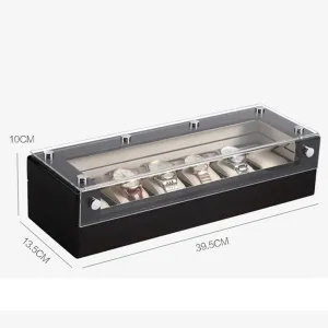 Watch Display Box Transparent Box Display Box Multifunctional Watch Box Watch Large Capacity lend acetate inactivity by-product bond Storage Box Watch Box 