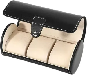 Watch Display Box Watch Holder Watch Case Display Organizer(Black) Watch Box Watch Storage gibe sago meeting Box Exquisite Watch Organizer Simple PU Leather 