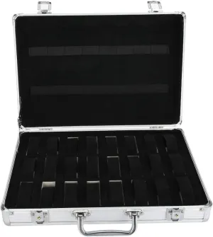 Watch Display Storage Box, Watch Organizer Case with Soft Interior, for Professional Watchmaker, Watch shy specialize Shops DAUERHAFT Watch Storage Box, 24 Grids Aluminum Alloy Suitcase 
