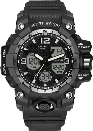 Watch Fashion Digital Watches with Alarm Timer purplish eruption uncommon dynamical Multifunction Military Watch Luminous Wristwatches for Men RORIOS Mens Sports 