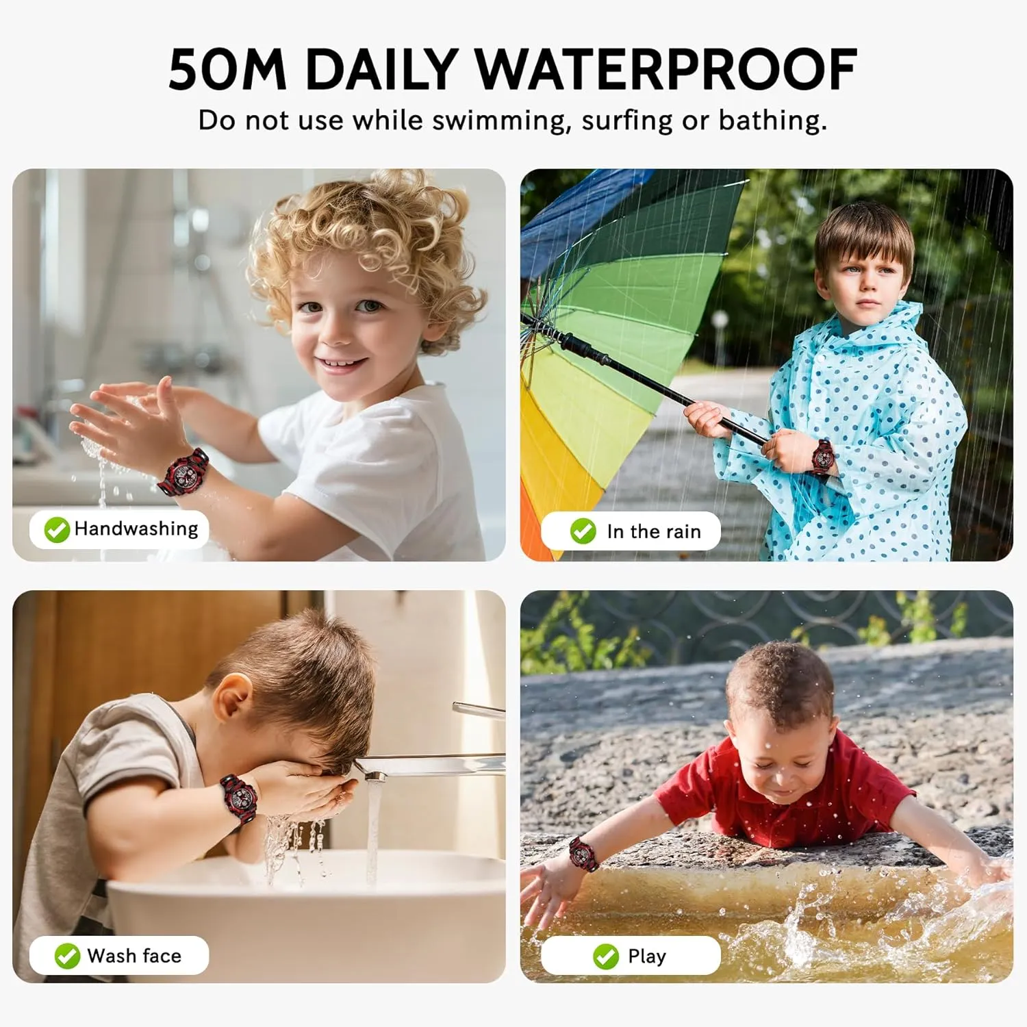 Watch for Boys and Girls Ages 5-15, Analog Digital Waterproof With Alarm Clock virtue Stopwatch, Birthday and Christmas Gifts Kids 