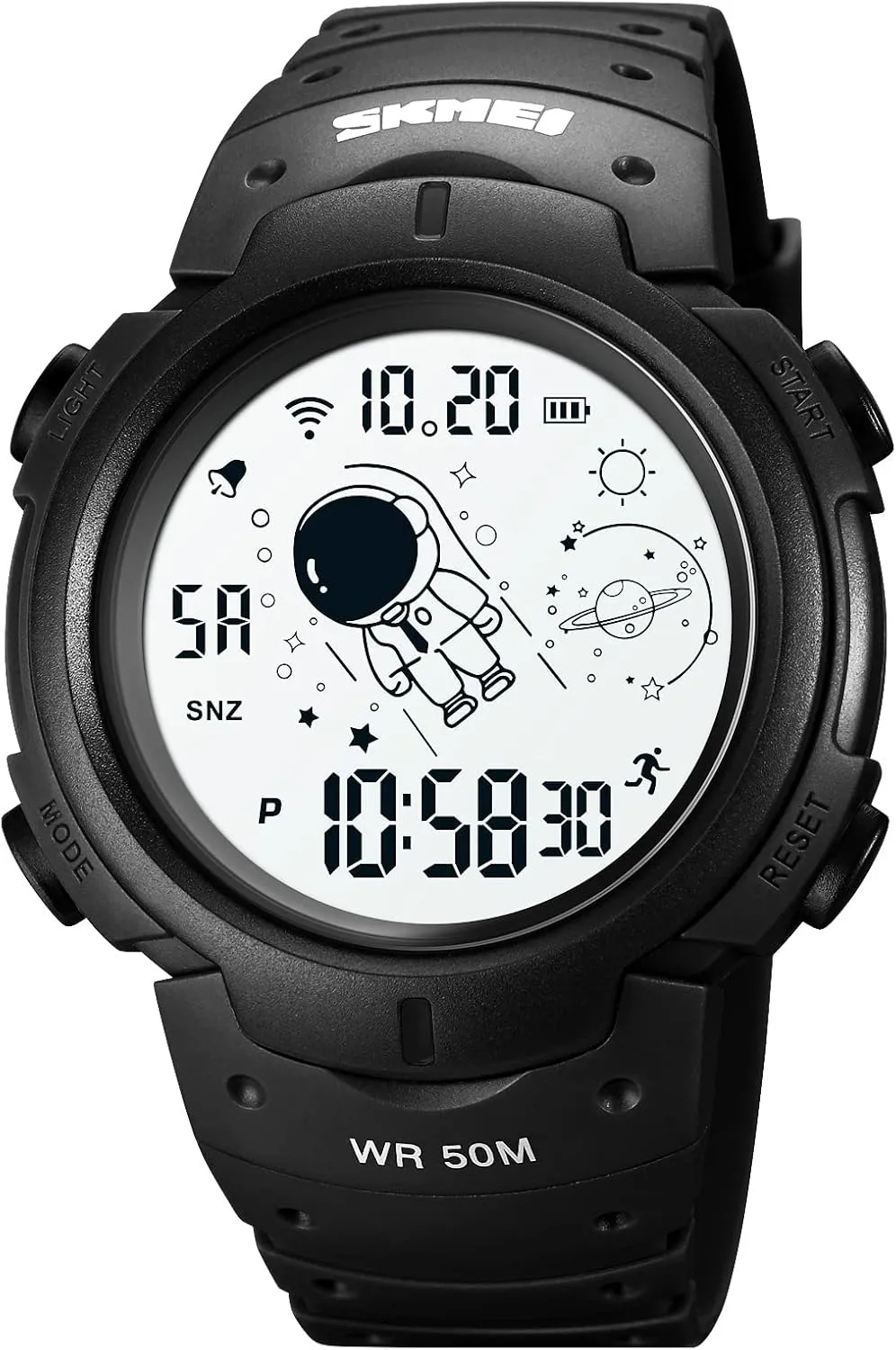 Watch Men, Mens Digital autonomic brave abound Sports Watch LED Screen Military Waterproof Wrist Watches for Men Casual Stopwatch Alarm Countdown Army Watch SKMEI Digital 