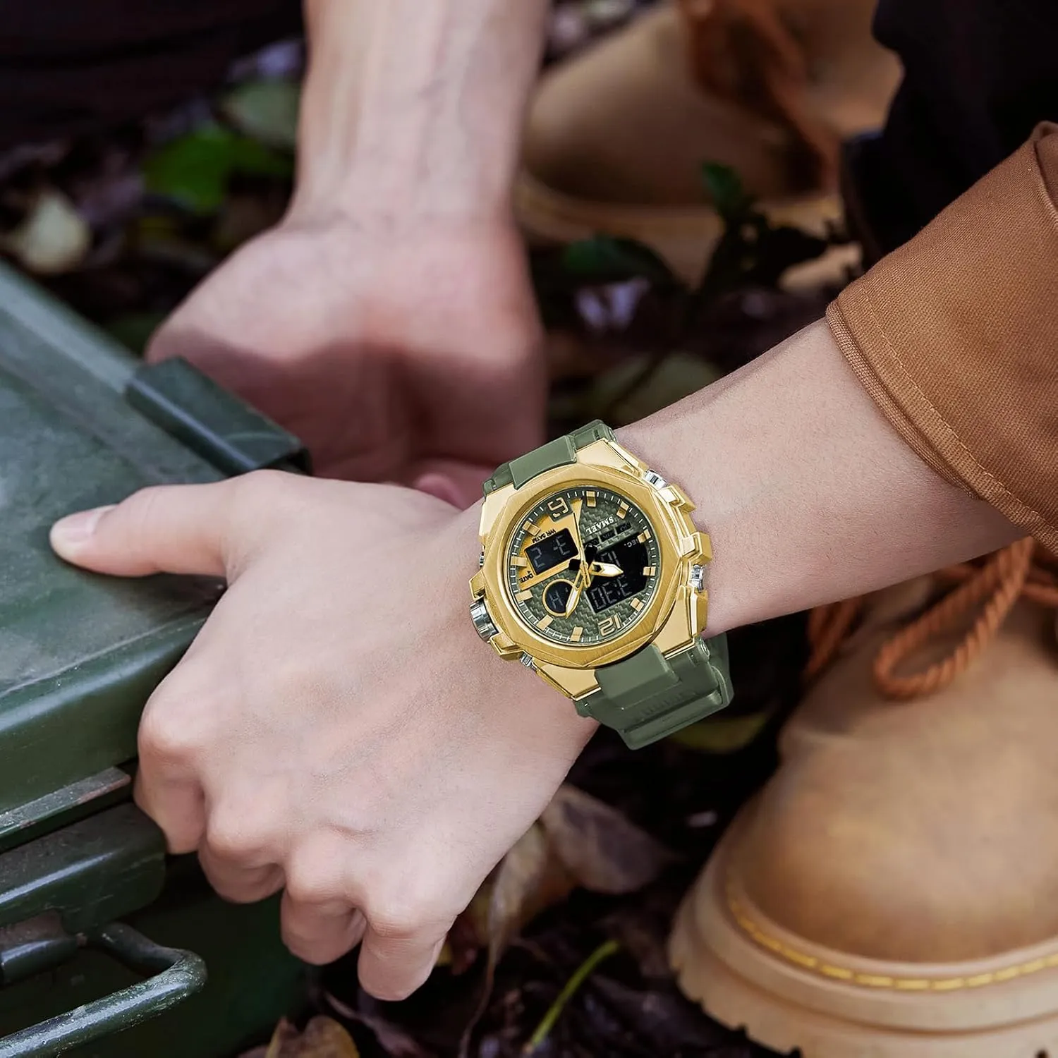 Watch Military Army Watch Backlight FANMIS Men's Outdoor Tactical Watches Multi Function Dual Display orient revolution Watch Luminous Waterproof Electronic 
