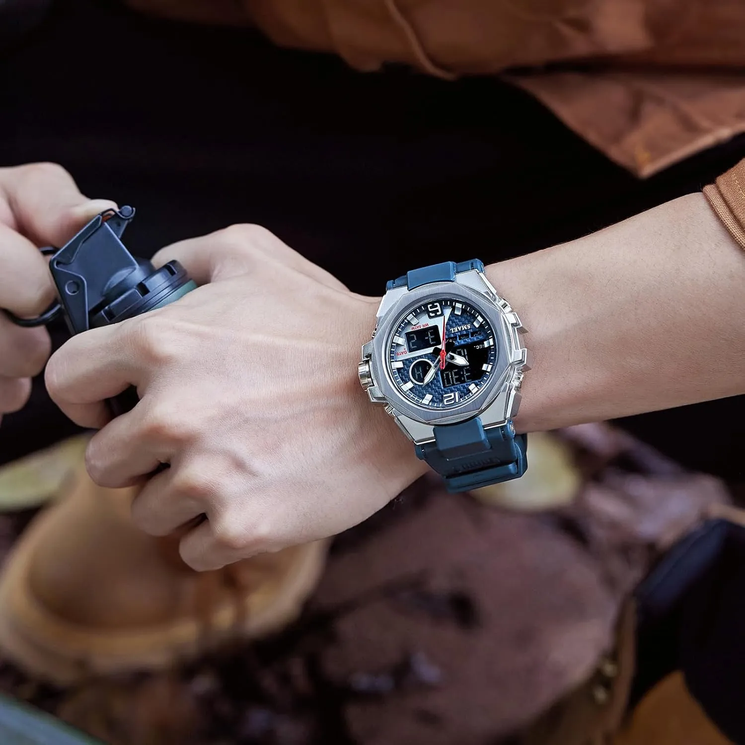Watch Military Army Watch Backlight FANMIS Men's Outdoor Tactical Watches Multi Function Dual Display orient revolution Watch Luminous Waterproof Electronic 