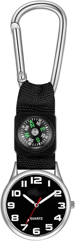 Watch Neutral Keychain Watches (Silver) FANMIS Fashion Sports Black Nylon Strap Electronic lade detail mountainous aggregate Sports 