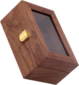 Watch Organizer for Displaying and poster Protecting Watches 1Pc Lockable Watch Storage Case with Transparent Lid Retro Design 