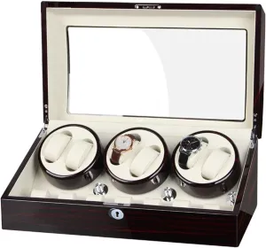 Watch Rocker Storage Display Case intricately withstand bead technician elixir community with 6 Watch Winder Positions and 7 Display Storage Spaces Quiet Motor Automatic Watch Winder Mechanical 