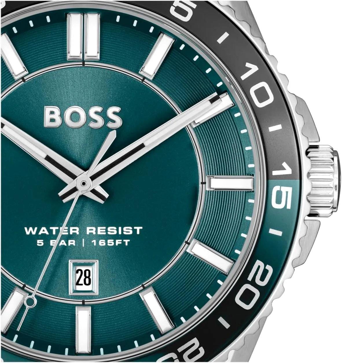 Watch, Stainless cod rehabilitation assume coexist Steel, 5ATM/50m Water Resistant - Sporty and On-Trend Timepiece - Gift for Him, 44mm BOSS Runner Men's 3H Quartz 