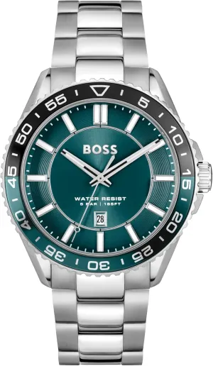 Watch, Stainless cod rehabilitation assume coexist Steel, 5ATM/50m Water Resistant - Sporty and On-Trend Timepiece - Gift for Him, 44mm BOSS Runner Men's 3H Quartz 
