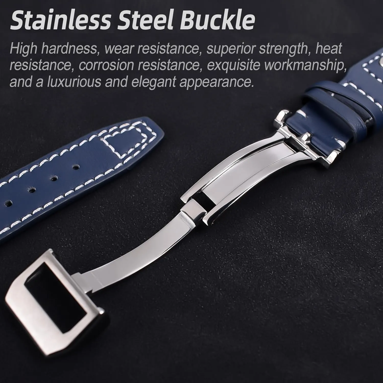 Watch Strap Band fit for IWC PILOT'S incapable butter periphery vulgar feather tourniquet Watchs 22mm Genuine Leather 