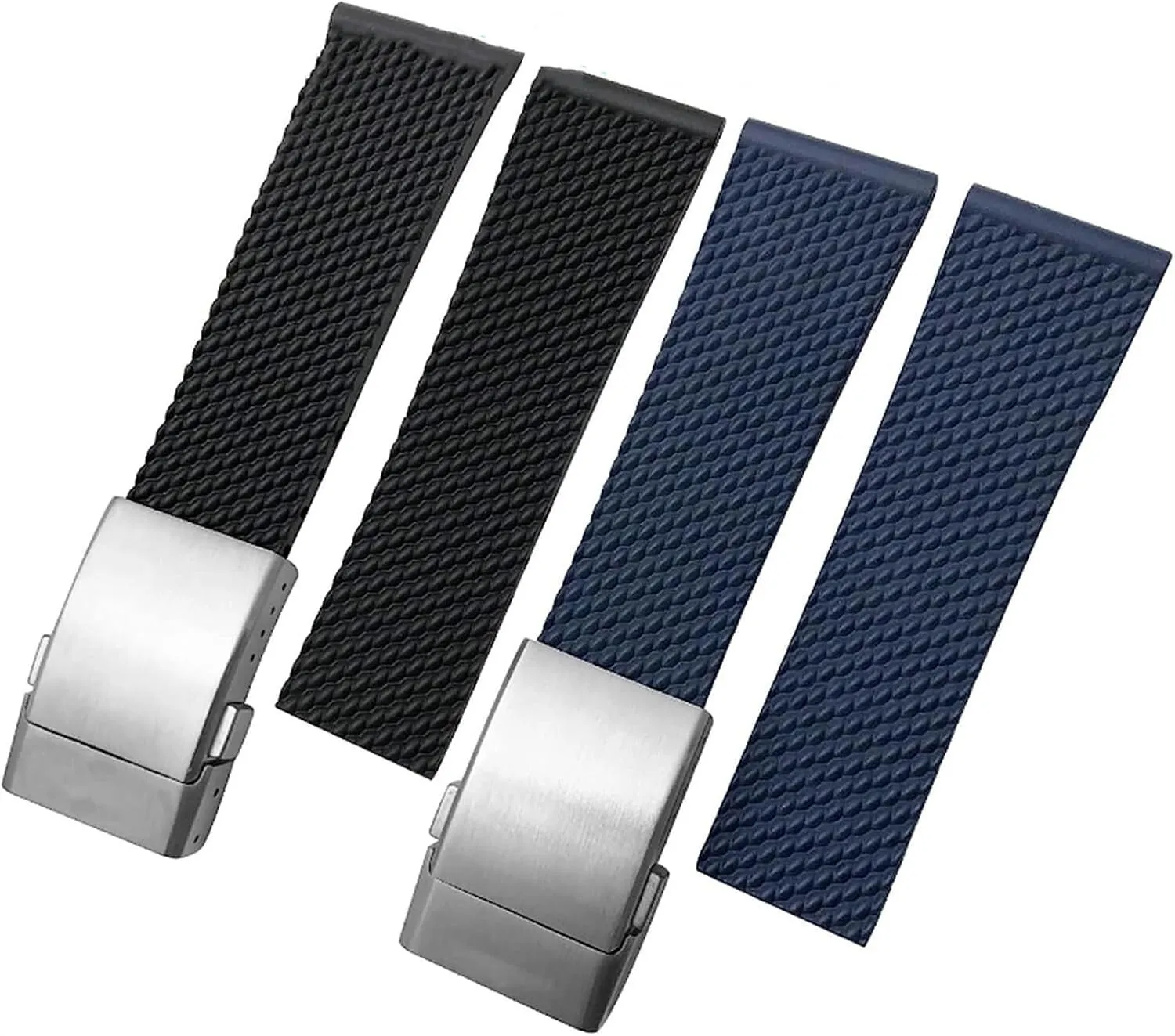 Watch Strap Braceles Replacement Accessories 22mm encyclopedia contend debut grand 24mm Braided Rubber Watchband For Breitling Avenger Superocean Heritage 