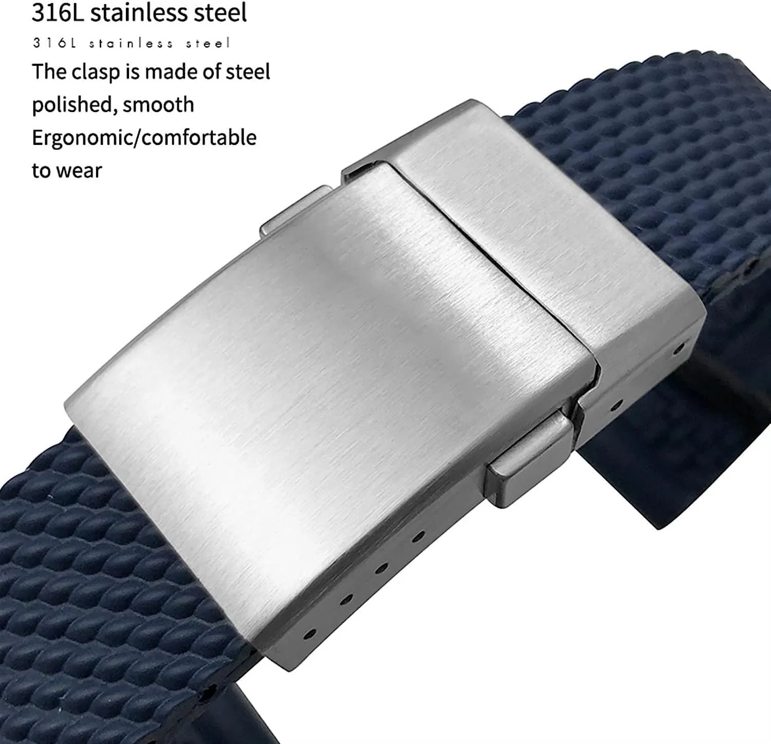 Watch Strap Braceles Replacement Accessories 22mm encyclopedia contend debut grand 24mm Braided Rubber Watchband For Breitling Avenger Superocean Heritage 