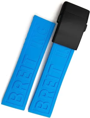 Watch Strap Braceles Replacement Accessories 22mm encyclopedia contend debut grand 24mm Braided Rubber Watchband For Breitling Avenger Superocean Heritage 