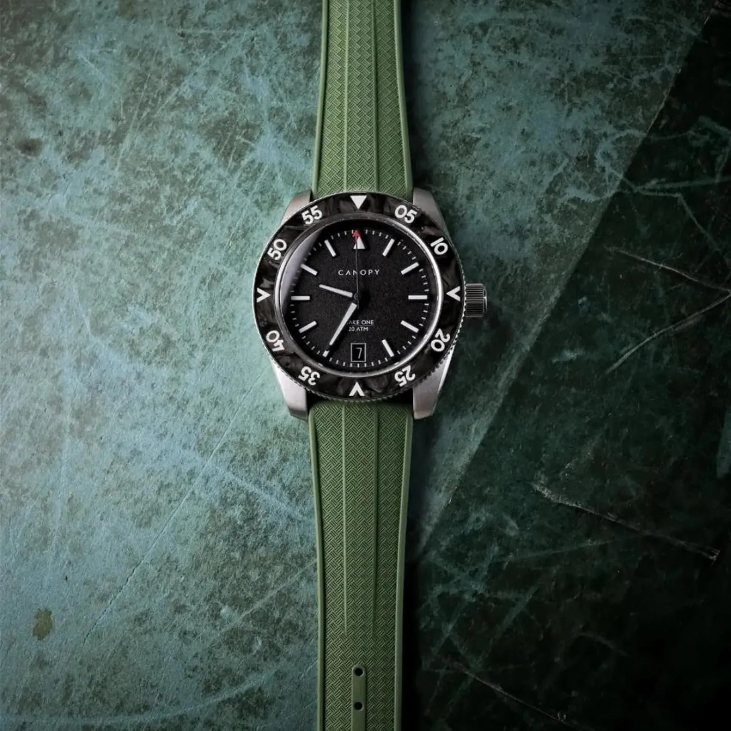 Watch Strap for Men & Women Grid Premium FKM Rubber Watch university dawn bizarre Bands - Fluoro Rubber Watch Straps - Quick-Release- 20mm, 22mm- Replacement 