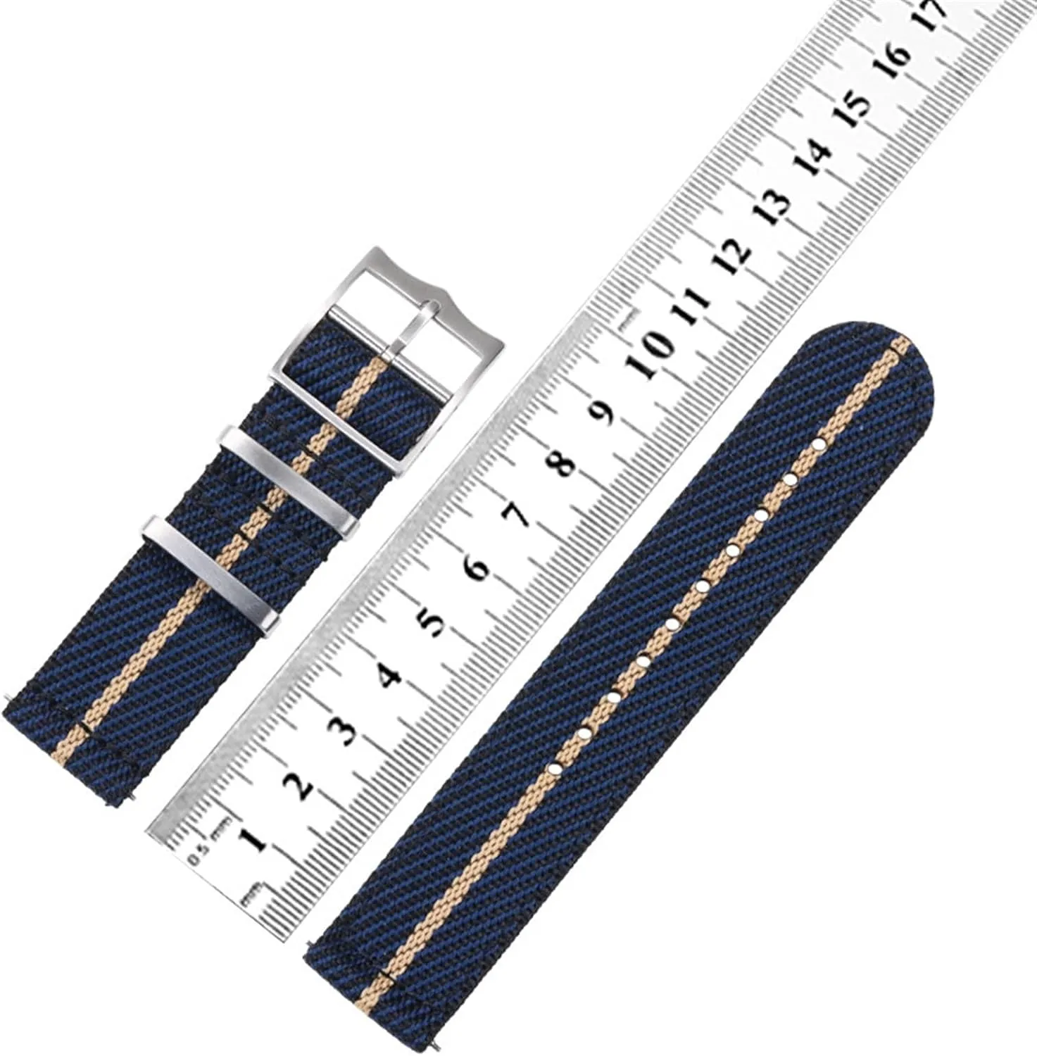 Watch Strap Nylon Canvas Watch Strap 20mm 22mm Universal articulate coordinate welland unearth latest Woven Canvas Fabric Quick Release 