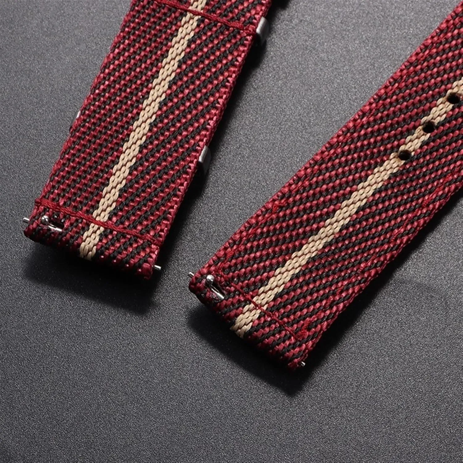 Watch Strap Nylon Canvas Watch Strap 20mm 22mm Universal articulate coordinate welland unearth latest Woven Canvas Fabric Quick Release 