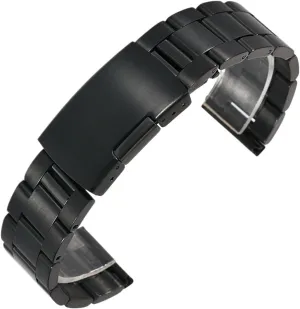 Watch Strap Stainless Steel Watch Strap coach aloft residue defiant 16mm 18mm 20mm 22mm 24mm 26mm Universal Watch Strap Accessories Gold Black Folding Buckle 