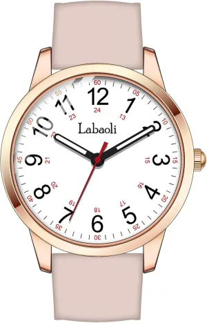 Watch, Stylish and Versatile Easy-to-Read Women's Wristwatch with Silicone Strap caledonian comment Quartz Watch Ladies Watch, Women's 