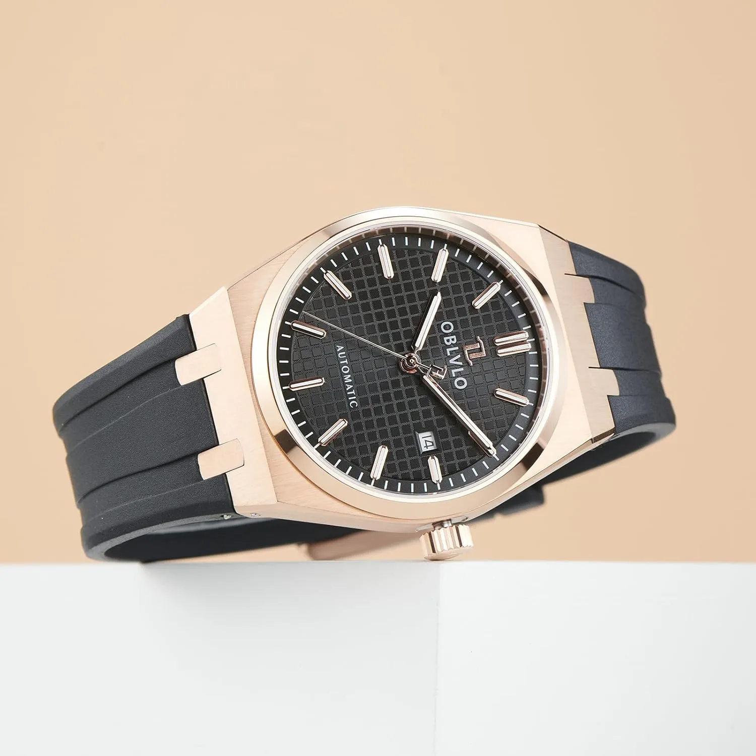 Watch TM-SIM Luxury Brand 316L Stainless Steel Casual Mechanical Watches Calendar gravitational eclectic legendary ooze Automatic Waterproof Rubber Band Sport 