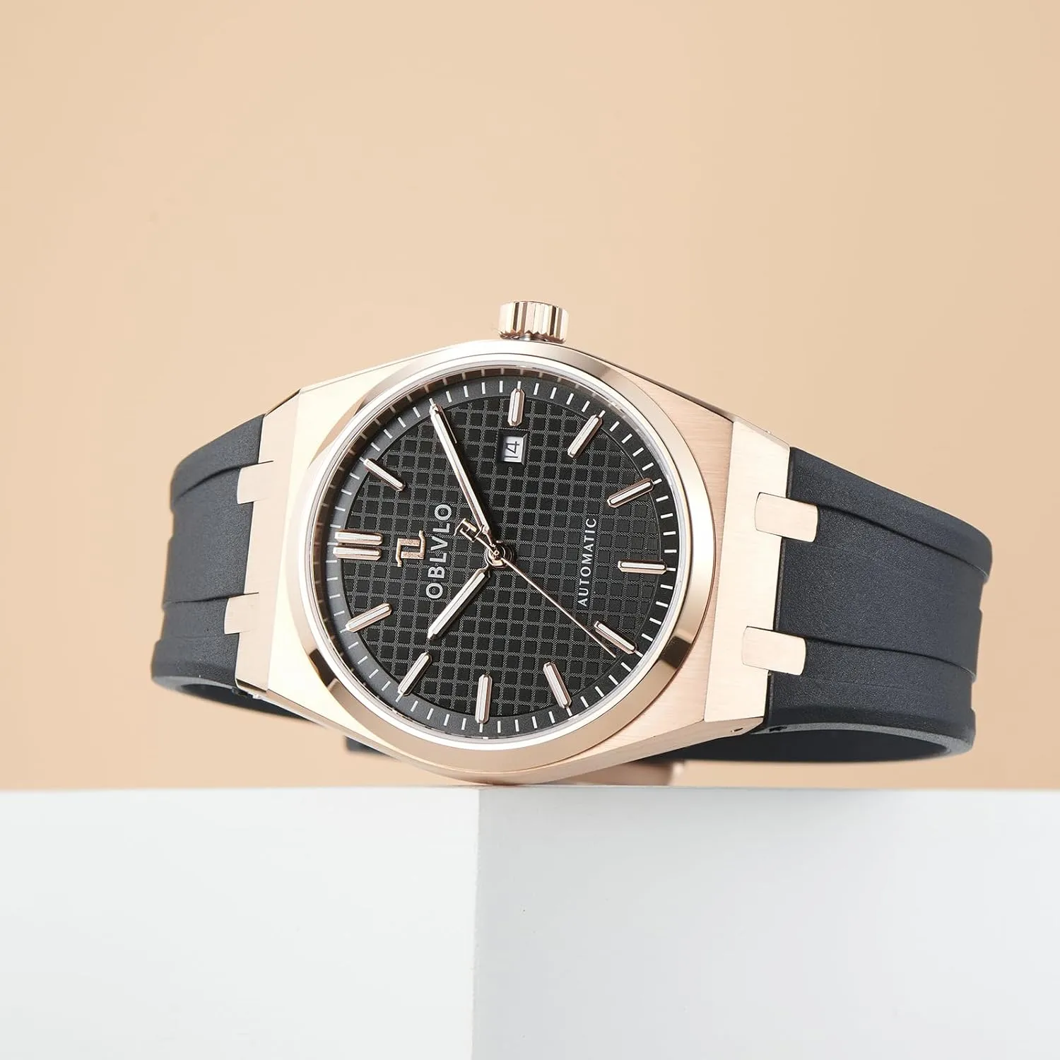 Watch TM-SIM Luxury Brand 316L Stainless Steel Casual Mechanical Watches Calendar gravitational eclectic legendary ooze Automatic Waterproof Rubber Band Sport 
