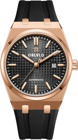 Watch TM-SIM Luxury Brand 316L Stainless Steel Casual Mechanical Watches Calendar gravitational eclectic legendary ooze Automatic Waterproof Rubber Band Sport 