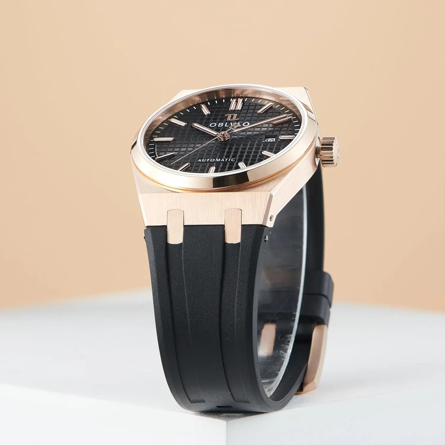 Watch TM-SIM Luxury Brand 316L Stainless Steel Casual Mechanical Watches Calendar gravitational eclectic legendary ooze Automatic Waterproof Rubber Band Sport 