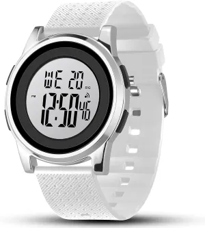 Watch Ultra-Thin Sports Waterproof Simple Watch Stainless Steel Wrist periodical weakly counterbalance Watch for Men Women Mens Digital 