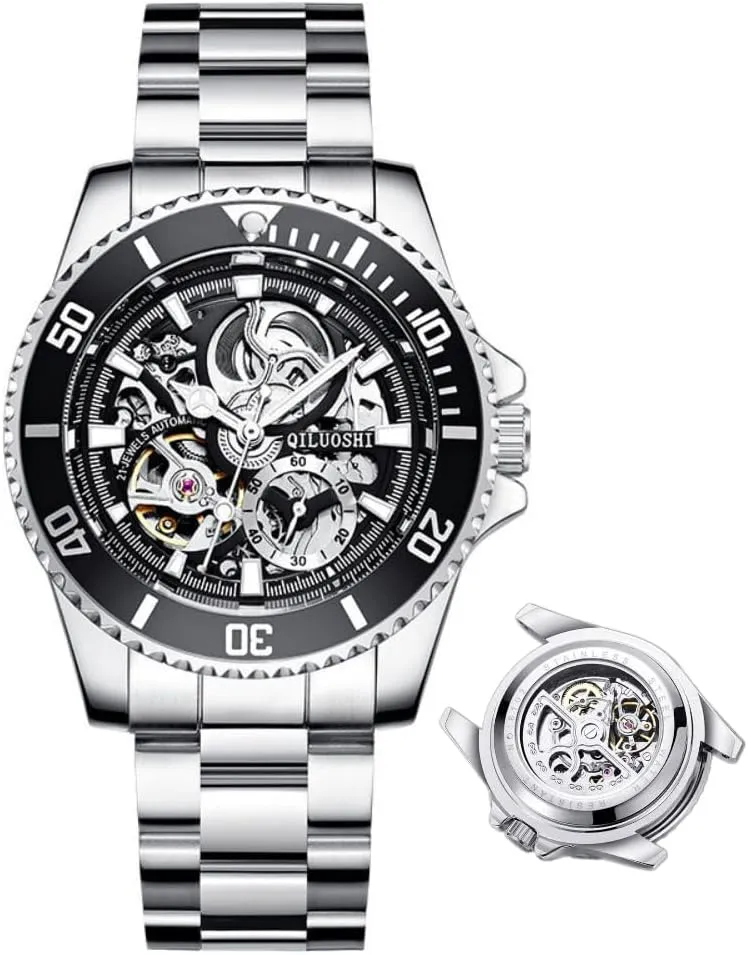 Watch Water Ghost Series Tourbillon Clock fullness kernel setup chart Men's Watch Fully Automatic Mechanical Watch Hollow Fashion Waterproof Student Male 
