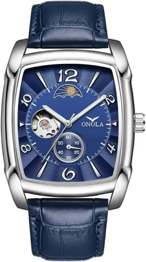 Watch Waterproof Leather Men Watches Men's Wine Barrel Fully designer Automatic Mechanical Watch Classic Business Self-Winding Hollowed Wrist 