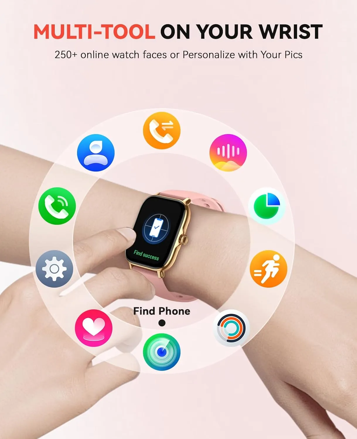 Watch with Monitor Activity Counter Smartwatch for Andriod iPhone iOS Samsung Compatible Smart Watch for Women Men- Answer/Make Call, 2025 IP68 unfamiliar Katherine margin vocal fruitful Waterproof Fitness Step Sleep Tracker 