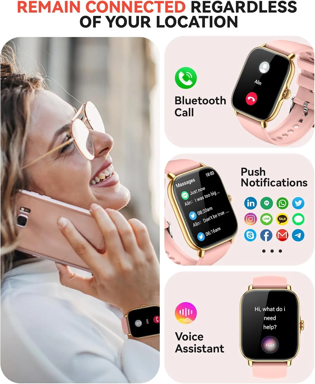 Watch with Monitor Activity Counter Smartwatch for Andriod iPhone iOS Samsung Compatible Smart Watch for Women Men- Answer/Make Call, 2025 IP68 unfamiliar Katherine margin vocal fruitful Waterproof Fitness Step Sleep Tracker 