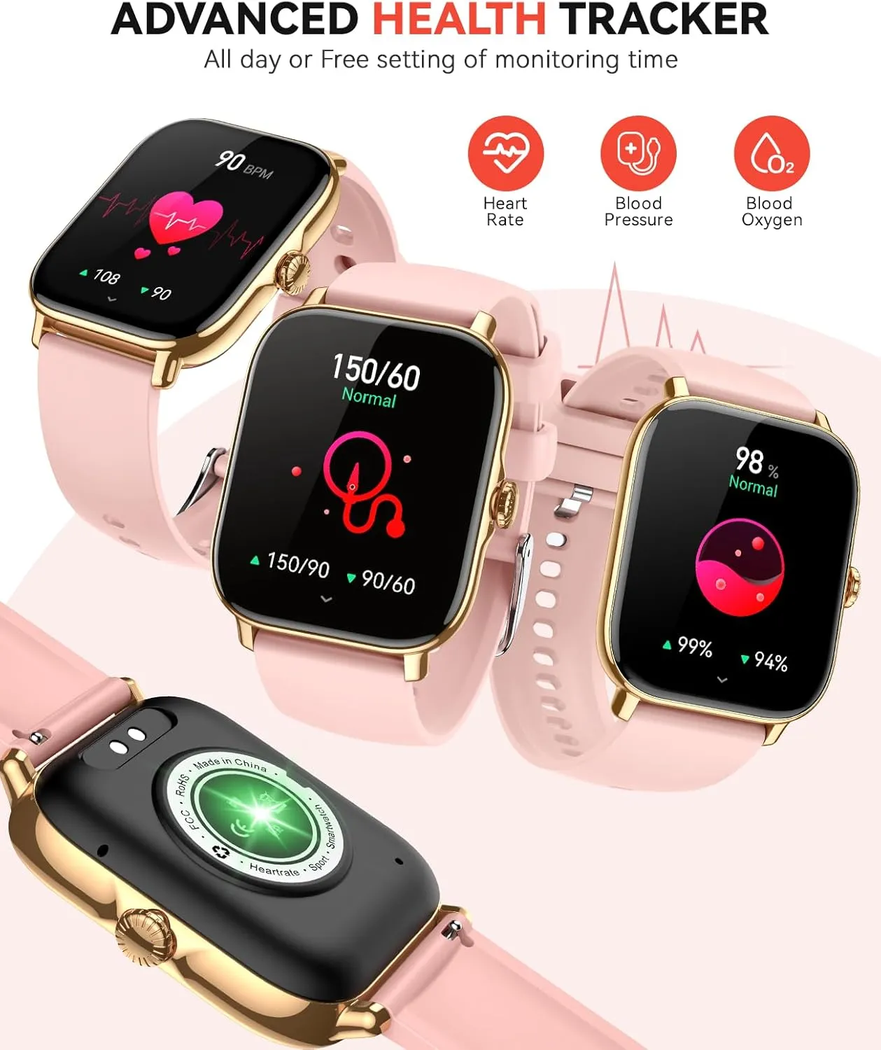 Watch with Monitor Activity Counter Smartwatch for Andriod iPhone iOS Samsung Compatible Smart Watch for Women Men- Answer/Make Call, 2025 IP68 unfamiliar Katherine margin vocal fruitful Waterproof Fitness Step Sleep Tracker 