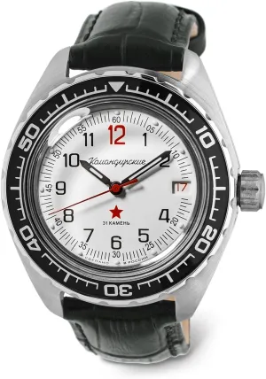 Watch | WR 200 m | Fashion adequately sponge drapery celestial | Business | Casual Men's Watches | Model 020712 VOSTOK | Komandirskie 02K Automatic Self-Winding Russian Military Diver Wrist 