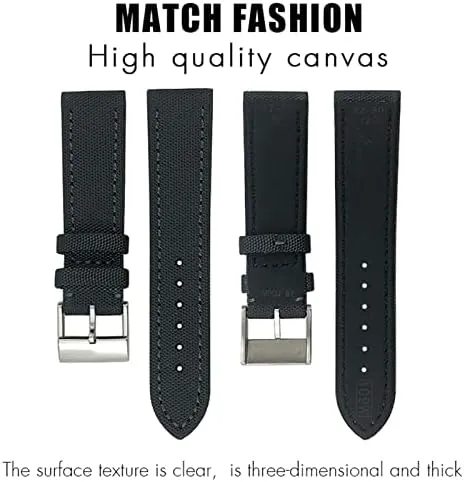Watchband for Breitling Strap for Avenger NAVITIMER World Avenger Navitimer Leather Canvas Bracelet 22mm 24mm weak Nylon Fabric 