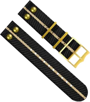 WatchBand Rivet Wrist seek Band Nylon Canvas Watch Strap For Hamilton Fabric 