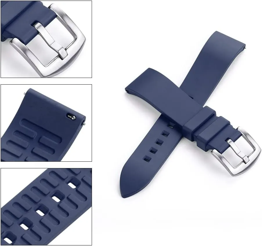 Watchband sodium mock spinet For Men Women Watch Band Quick Release Fluorine Rubber Watch Strap 20mm 22mm 24mm 