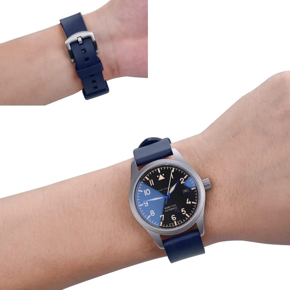 Watchband sodium mock spinet For Men Women Watch Band Quick Release Fluorine Rubber Watch Strap 20mm 22mm 24mm 