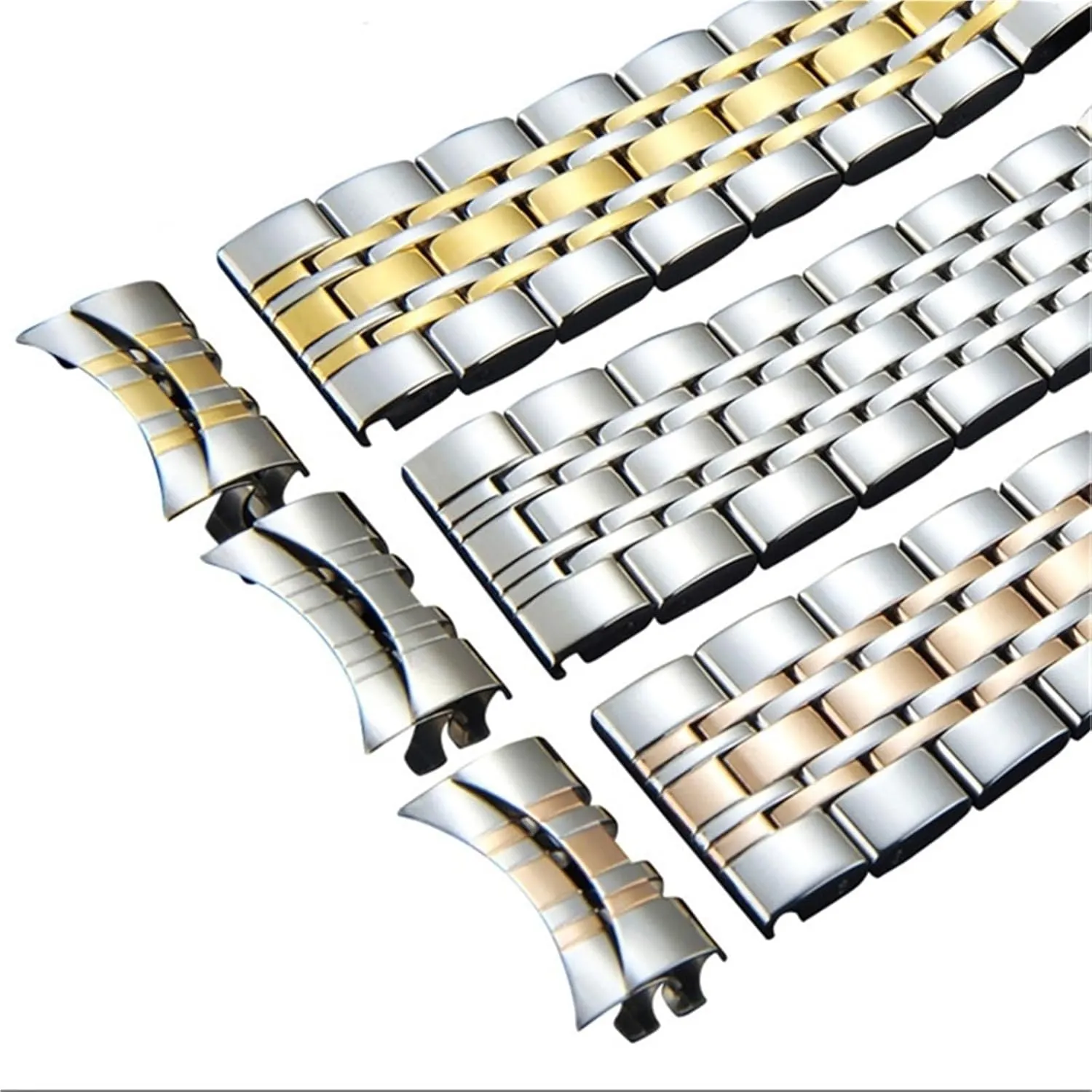 Watchbands Men Woman Universal Quick ghostly forest Change Bracelet Curved Straight Stainless Steel Watch Band Metal Replacement 