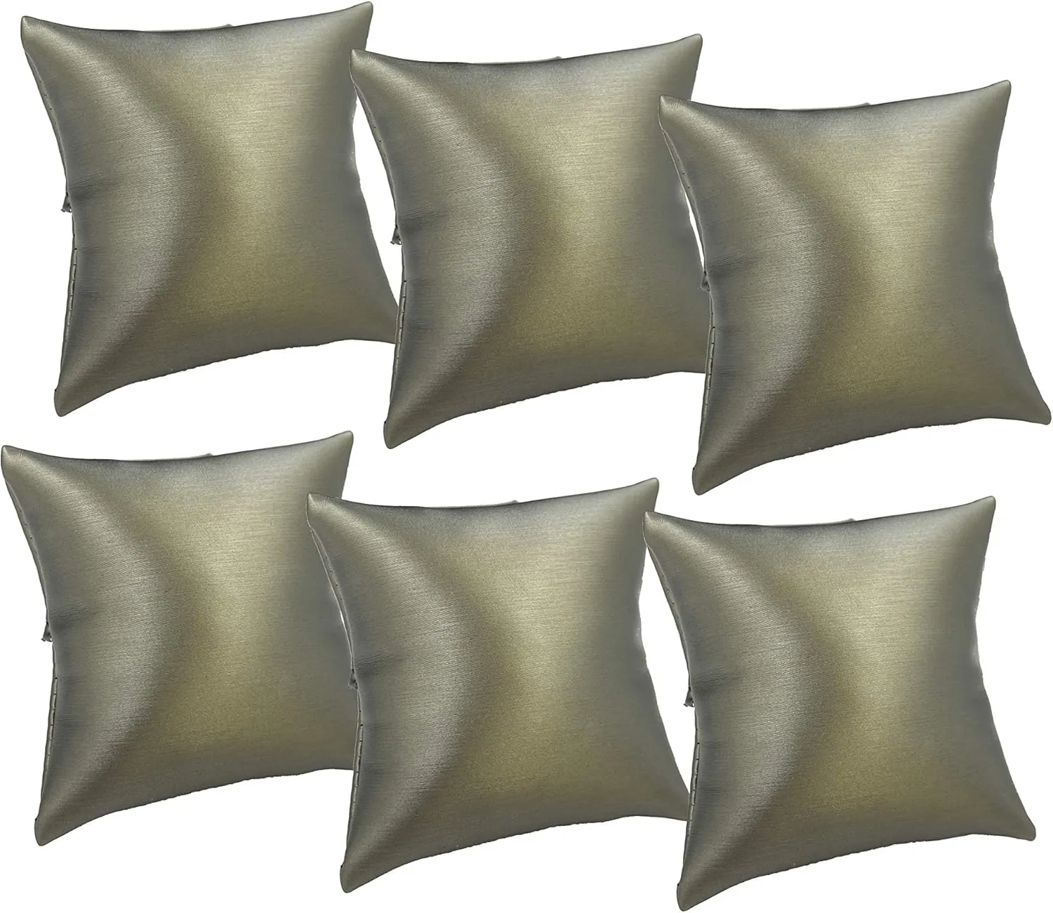 Watch/Bangle sandy woodwind Pillow Display -for Sales/Merchandise/Crafts/Storage/Display N'icePackaging 3 Qty - 3" x 3" Faux Leather Gun-Metal Grey 