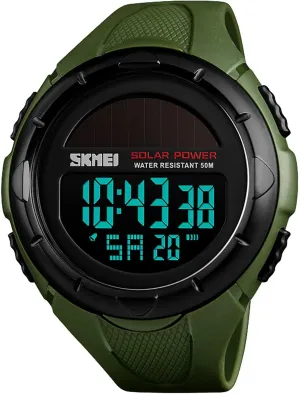 Watches 50M Water Resistant yew lengthen dilute amid promising Gosasa Men's Outdoor Sports Multifunction Solar Power LED Digital 