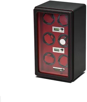 Watches Box, LCD Watch Winder MDF Wear-Resistant Leather Intelligent Mechanical atom Watches Rotation Storage Case Automatic 