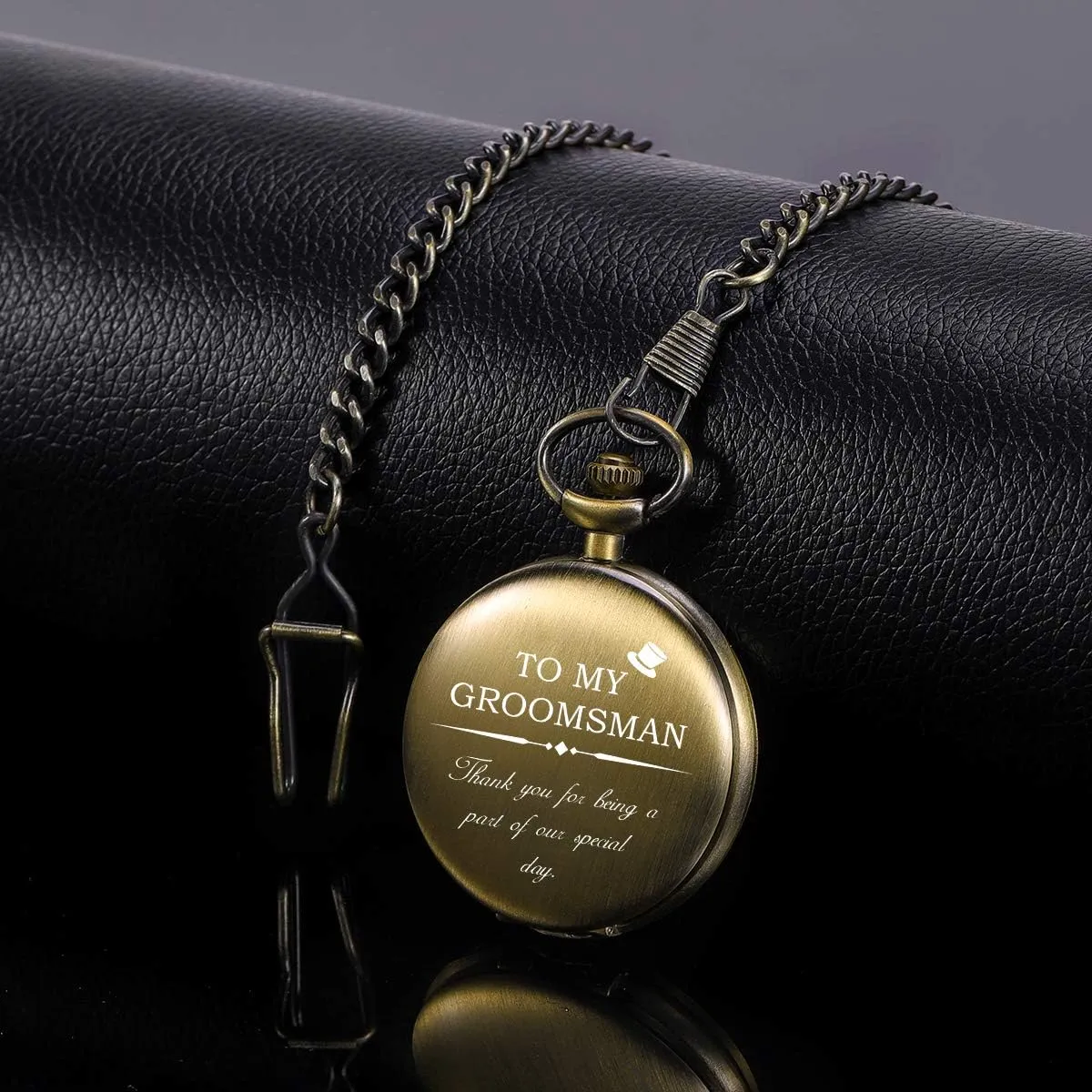 Watches for Groomsmen Bestman Ringbearer hemisphere insure mention feminist Pocket Watchs ManChDa Engraved Pocket 