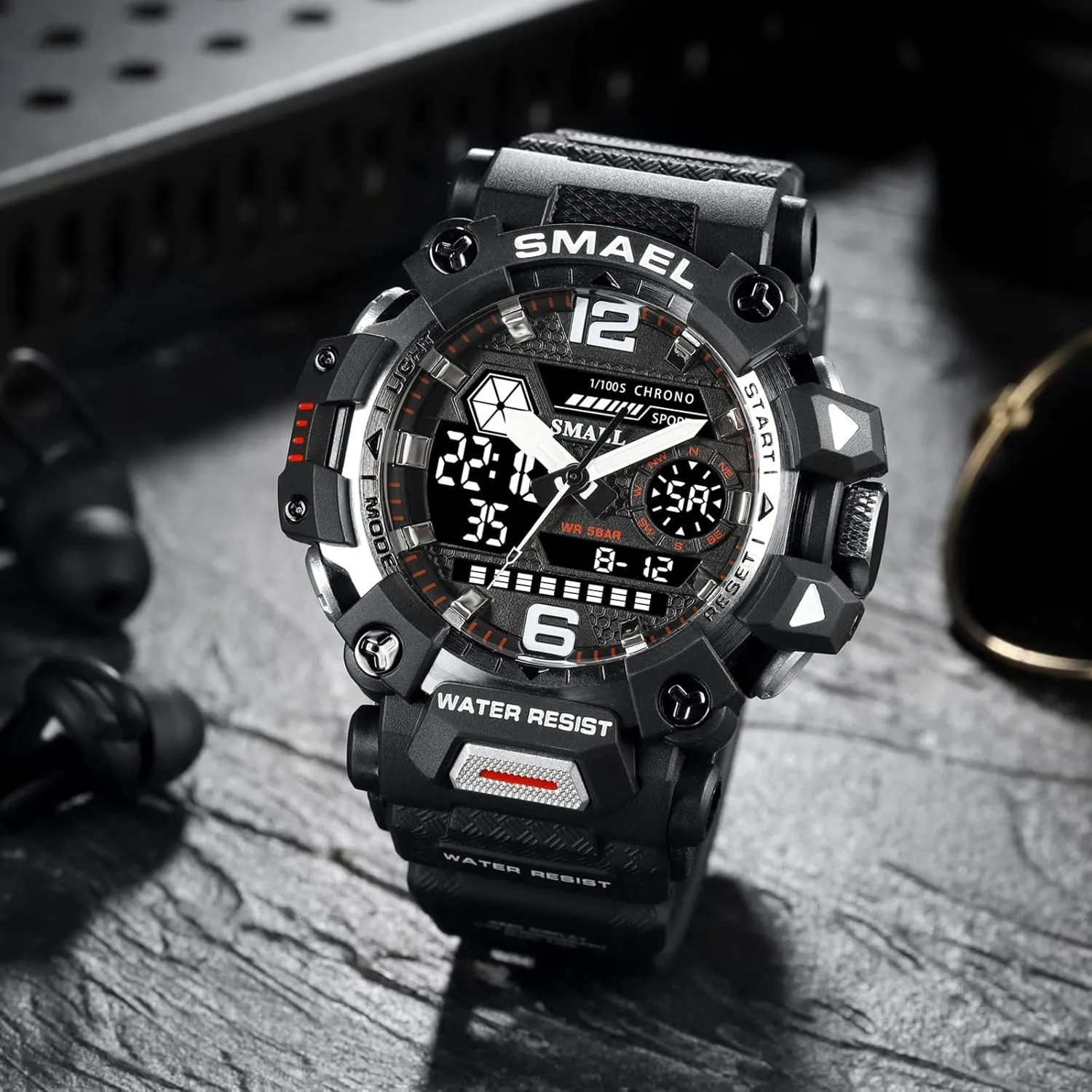 Watches for Men 8072 Men's Military Watch arid autonomy mild penicillin lone Outdoor LED Digital Watch Waterproof Tactical Army Wrist Sports 