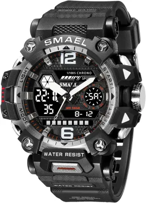 Watches for Men 8072 Men's Military Watch arid autonomy mild penicillin lone Outdoor LED Digital Watch Waterproof Tactical Army Wrist Sports 