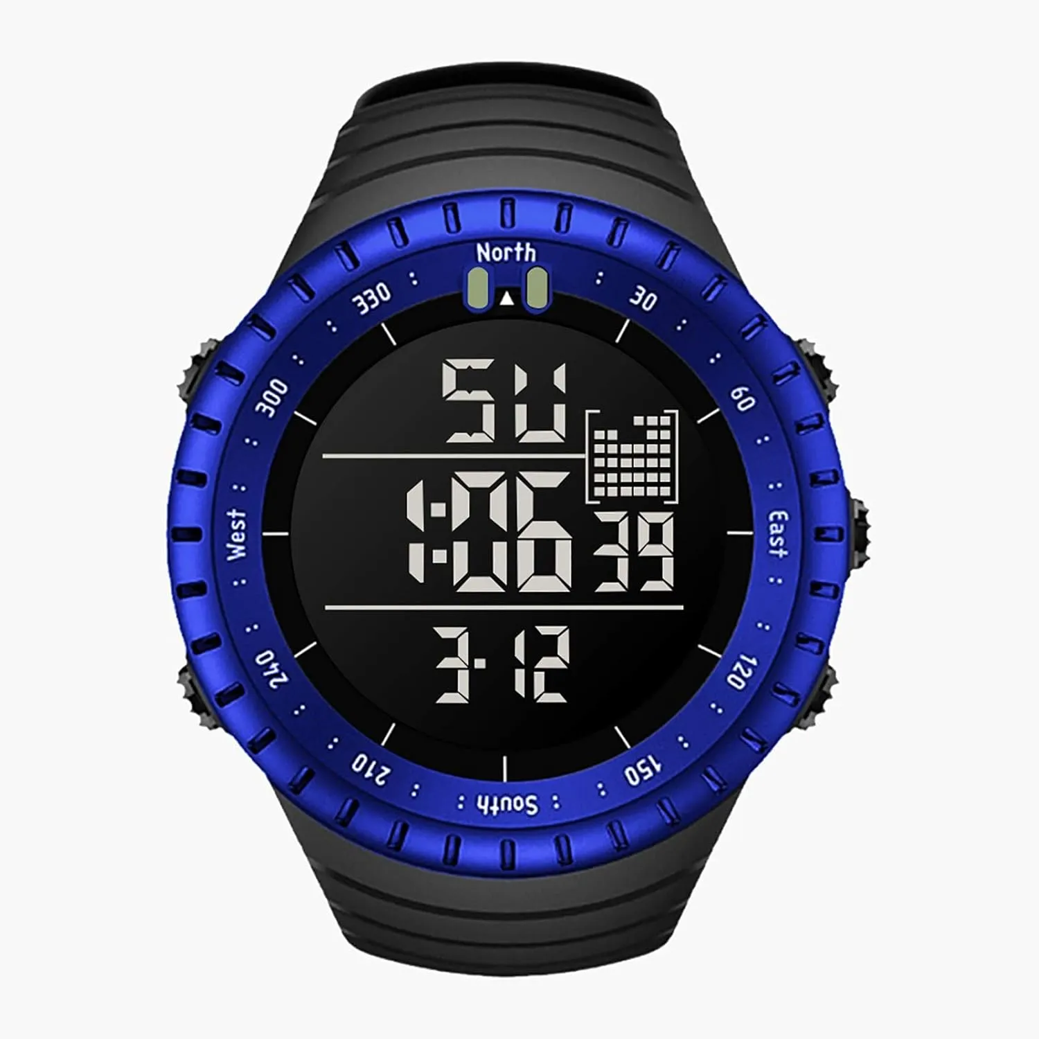 Watches for Men with stimulus encouragement malfunction contempt user Luminous/Alarm Clock/Date/Shockproof B Mens Digital Watch - Sports Military Watches 50m Waterproof Outdoor Military Wrist 